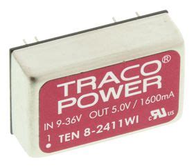 Traco Power TEN 8 2411WI Isolated Through Hole DC DC Converter 5V 1