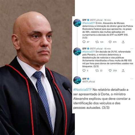 O MINISTRO ALEXANDRE DE MORAES DETERMINA INTIMAÇÃO DO DIRETOR GERAL DA