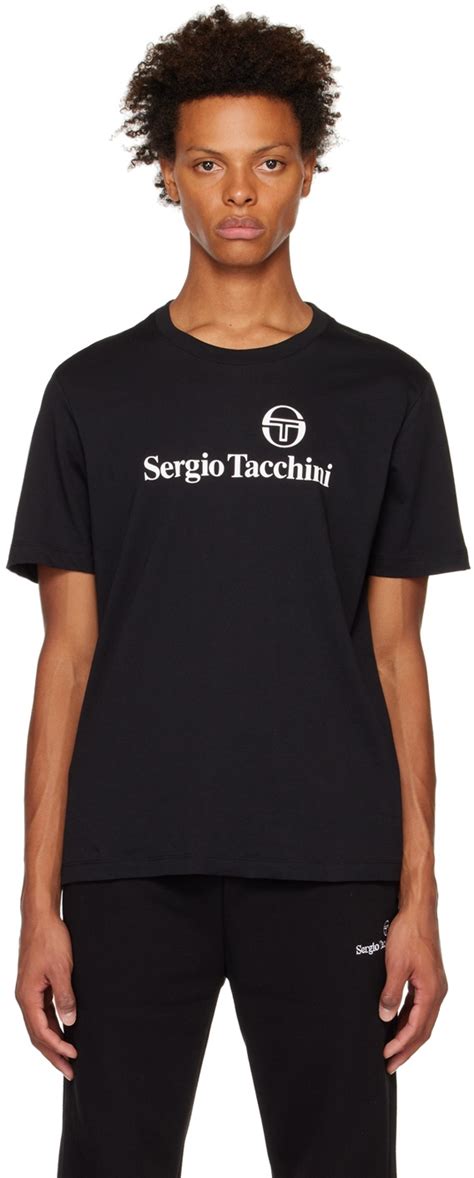 Sergio Tacchini Black Heritage T Shirt Sergio Tacchini