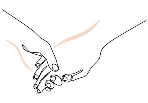 Holding Hands Drawing Vector Art Icons And Graphics For Free Download