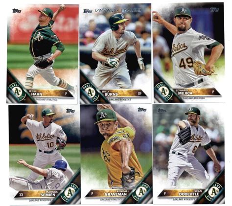 Amazon 2016 Topps Baseball Master Oakland Athletics Team Set Of 22