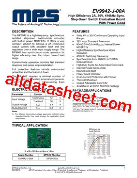 MP9942GJ Datasheet PDF Monolithic Power Systems