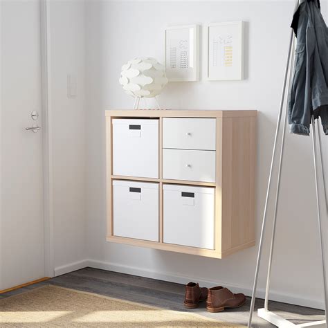 Kallax Shelving Unit White Stained Oak Effect Ikea Hong Kong And Macau