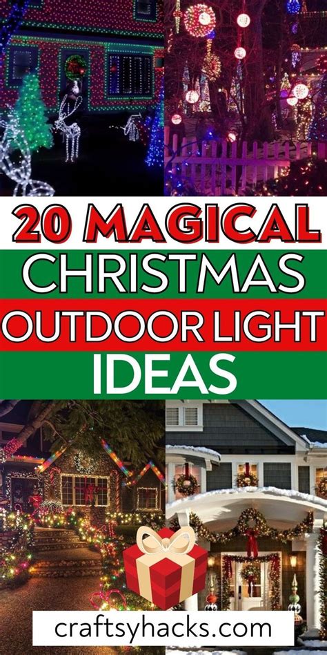 20 Outdoor Christmas Light Ideas | Outdoor christmas decorations lights ...