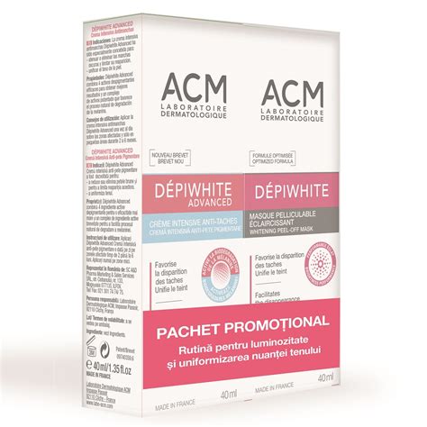 Pachet Depiwhite Advanced Crema 40 Ml Depiwhite Masca 40 Farmacia