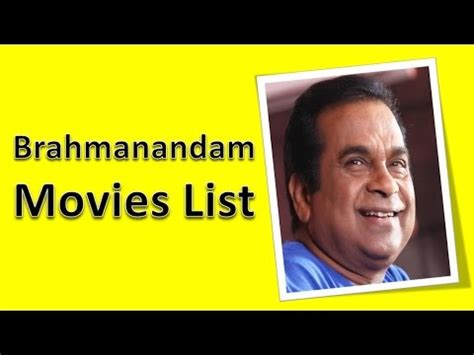 Brahmanandam Movies List - YouTube