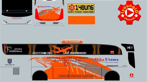 Livery Hd Hiba Utama Airport Bussid Youtube