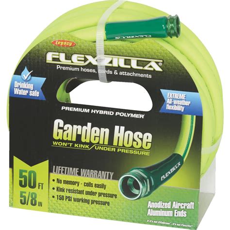 5/8" x 50' Flexzilla Drinking Water Safe Garden Hose with SwivelGrip Connections - MacDonald ...