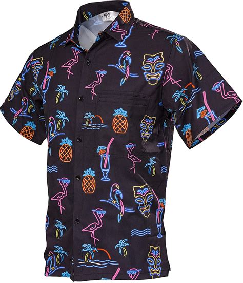 Funny Guy Mugs Mens Hawaiian Print Button Down Short Sleeve Shirts Ebay