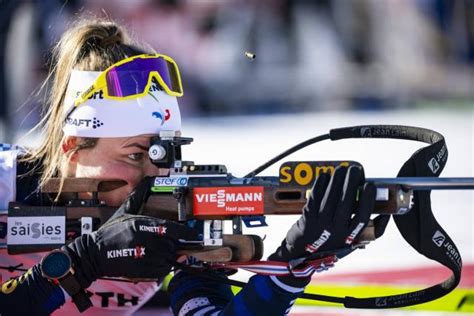 Biathlon Justine Braisaz Bouchet Remporte La Poursuite De Lenzerheide