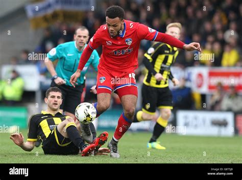 Oldham Athletic S Aaron Amadi Holloway Right In Action Stock Photo