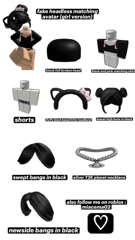 Roblox Avatars Without Headless Ideas