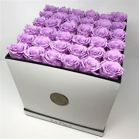 Grey Color Rose Packaging Box