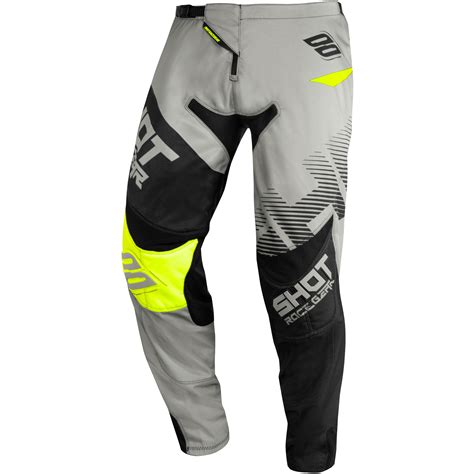 Pantalon Cross Contact Trust Shot Gris Jaune Fluo Moto Axxe Fr