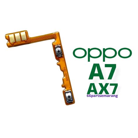 Jual Flexibel Flexible Tombol Luar On Off Volume Oppo A7 Ax7 Original