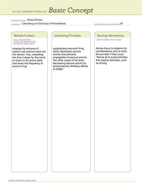 Ati Basic Concept Template Pdf E