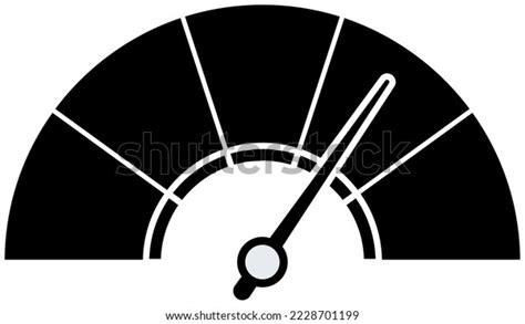 Dashboard Colorful Speedometer Icons Set Tachometer Stock Vector