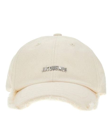 Jacquemus La Casquette Artichaut Baseball Cap In Natural Lyst Uk