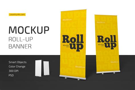 Roll Up Banner Mockup Advertising Mockups Creative Market