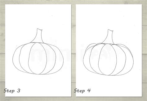 Pumpkin Drawing: Step-by-Step Tutorial | Mimi Panda