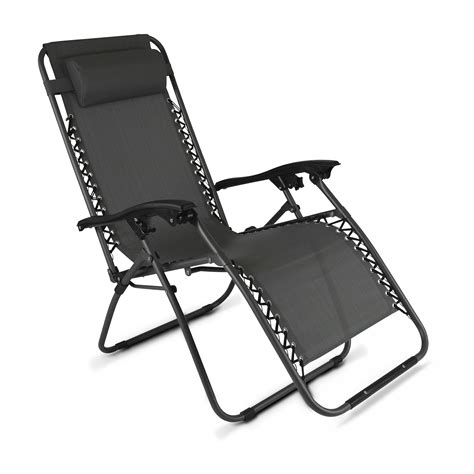 Fauteuil De Jardin Pliant Relax Gris Leroy Merlin