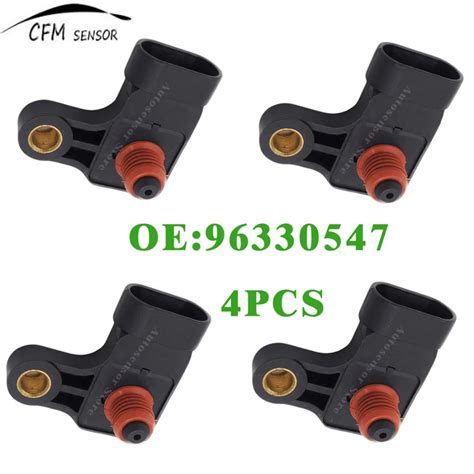 4pcs New SORGHUM 96330547 Manifold Absolute Pressure MAP Sensor For