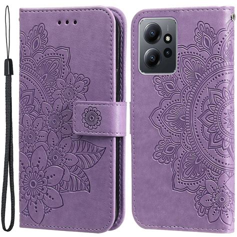 Zestaw Etui z klapką do Xiaomi Redmi Note 12 4G Mandala i kwiaty