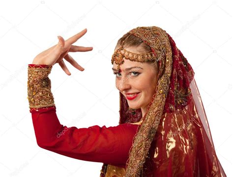 Mädchen Schönheit Posiert In Indische Tracht — Stockfoto 5286573