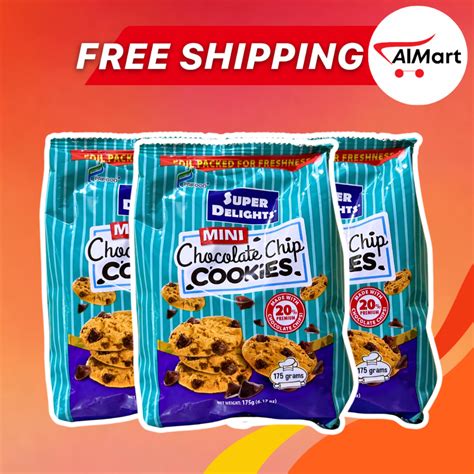 SUPER DELIGHTS MINI CHOCOLATE CHIP COOKIES BUNDLE 200 GRAMS Shopee