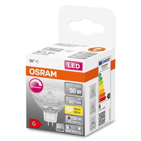 Osram Led Spot Strahler Mr Superstar Plus Gu W Lm Warmweiss