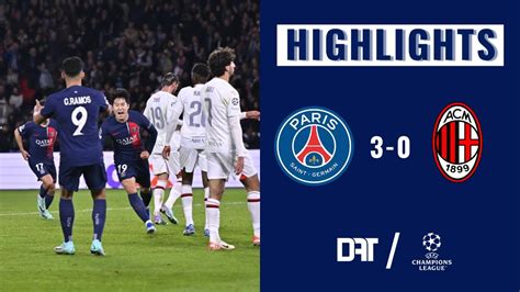 ¡El PSG goleó al MILAN y quedó como LÍDER del GRUPO DE LA MUERTE ...