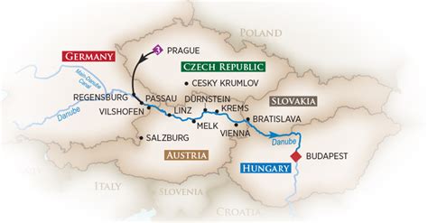 Danube River Cruise Map