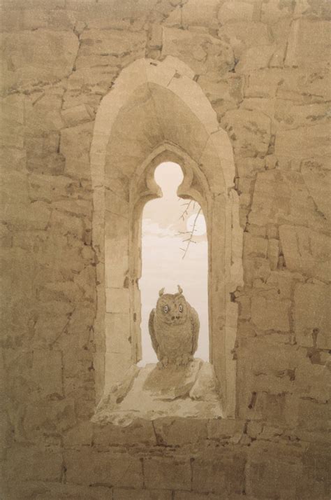 Caspar David Friedrich, Owl in a Gothic Window | Dark Classics