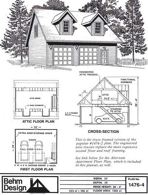 Garage Plan With Dormers And Apartment Option