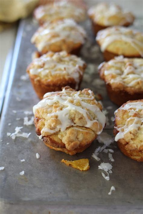 Peach And Coconut Muffins With Coconut Streusel A Bountiful Kitchen