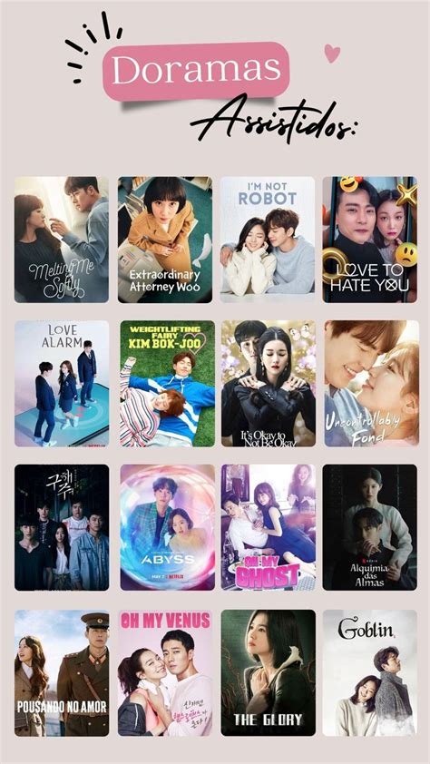 Templante De Doramas Assistidos Para Insta Filmes De Drama Lista De