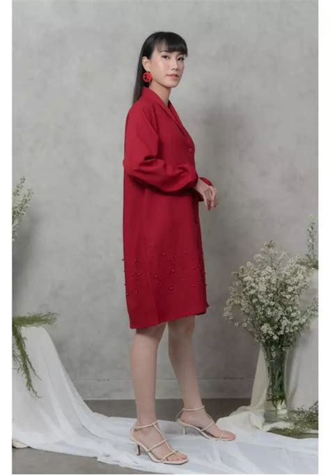 Jual Ayaco Jae Dress Wine Original Zalora Indonesia