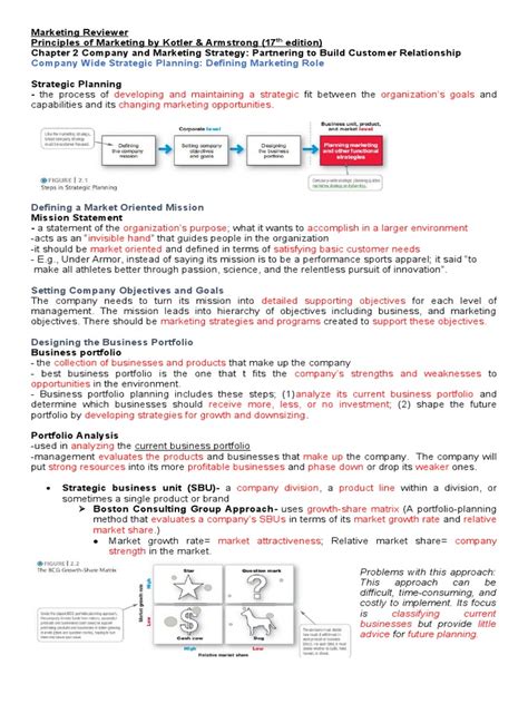 Principles Of Marketing Reviewer Pdf Marketing Market Segmentation