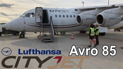 Cityjet Avro RJ85 Lufthansa Wetlease Frankfurt To Leipzig YouTube