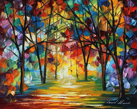 Leonid Afremov Oil On Canvas Palette Knife Buy Original Paintings