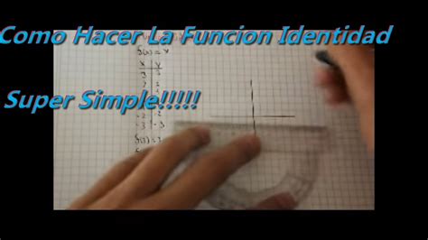 Como Hacer La Función Identidad Super Simple Youtube