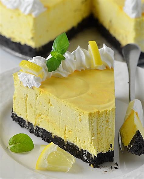 No Bake Lemon Cheesecake - Lidia's Cookbook