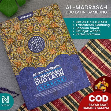 Jual Al Quran Al Madrasah Duo Latin Sambung A Alquran Sedang Per