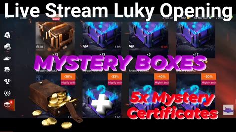 Lucky Mystery Box Opening Live Stream WOTB WOTBLITZ WORLD OF