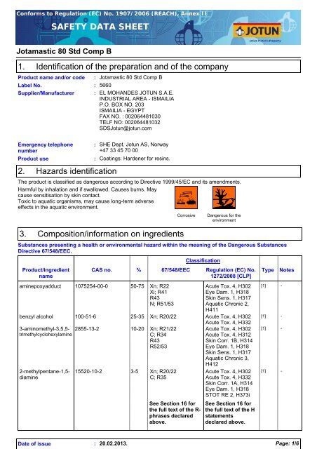 Msds Jotamastic 80 A Jotun PDF Toxicity Ventilation 50 OFF