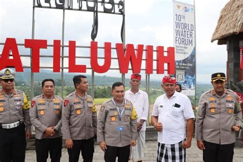 Kapolda Bali Dampingi Kabaharkam Cek Venue Jatiluwih Polri Rekayasa