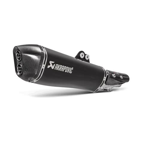 Silencieux Déchappement Akrapovic Noir Embout Carbone Ak 550