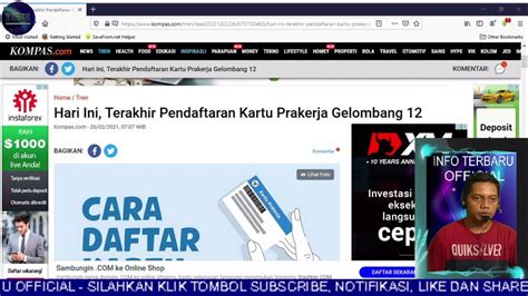 Info Terbaru Prakerja Hari Ini Terakhir Pendaftaran Kartu Prakerja