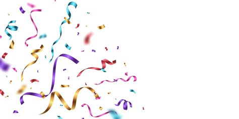 Colorful Confetti Background That Zig Zags Falling For The Celebration Festival Decoration