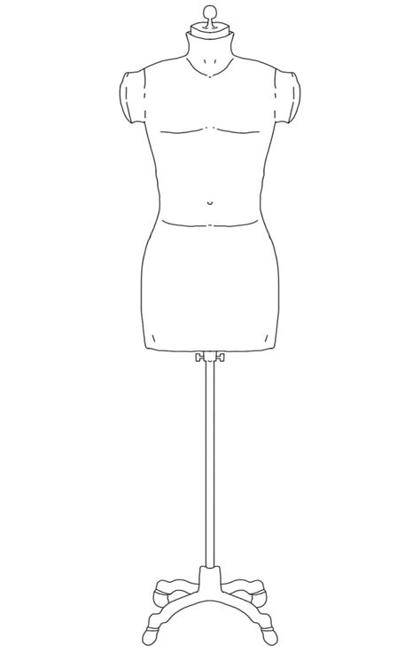 Free Printable Mannequin Coloring Page Free Printable Coloring Pages